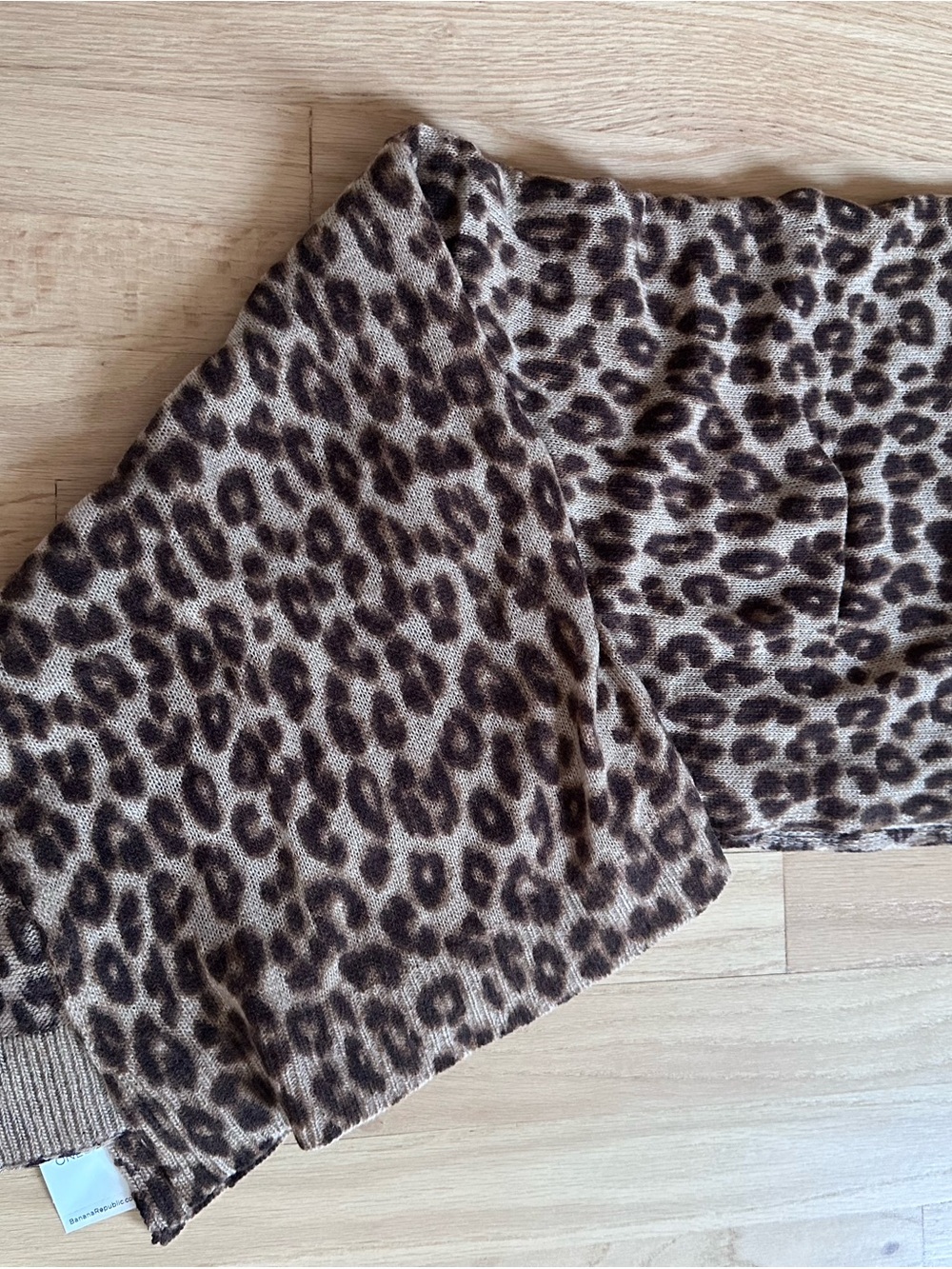 Banana Republic Brown Leopard Scarf